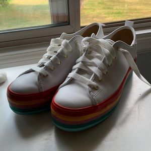 Rainbow Keds platforms